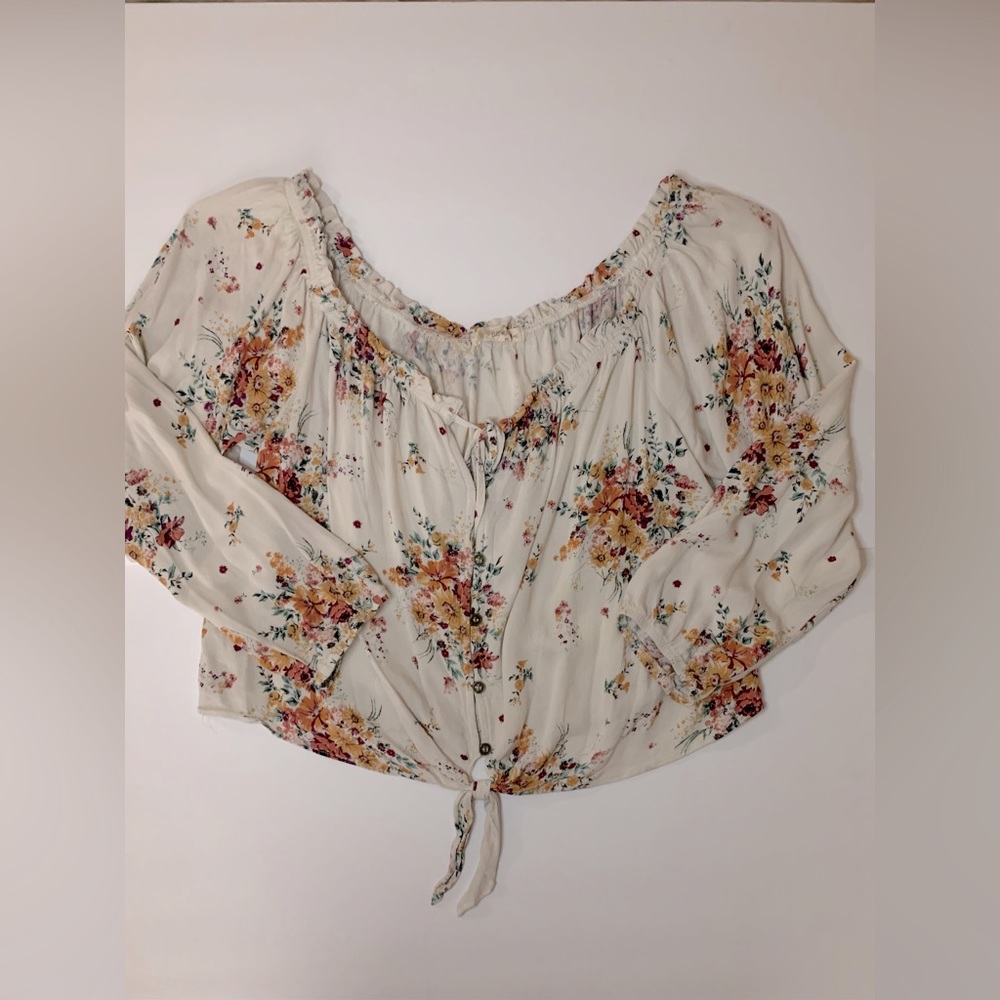 Floral Boho Crop Top